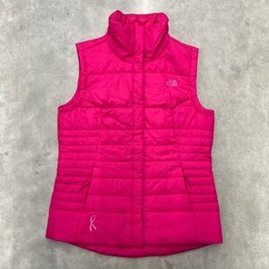 💗 The North Face Pink Puffer Vest | Breast Cancer Ribbon | Women’s Small
